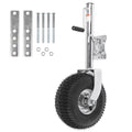 2000 lb Swivel Tongue Trailer Jack – 13.38" Wheel for RV & Boat Swivel Tongue Trailer Jack Oasis Select Silver United States