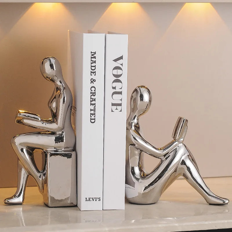 Light Luxury Ornaments High-end Modern Bookends Character Ornaments Home Furnishings Offices Study Decorations Oasis Select