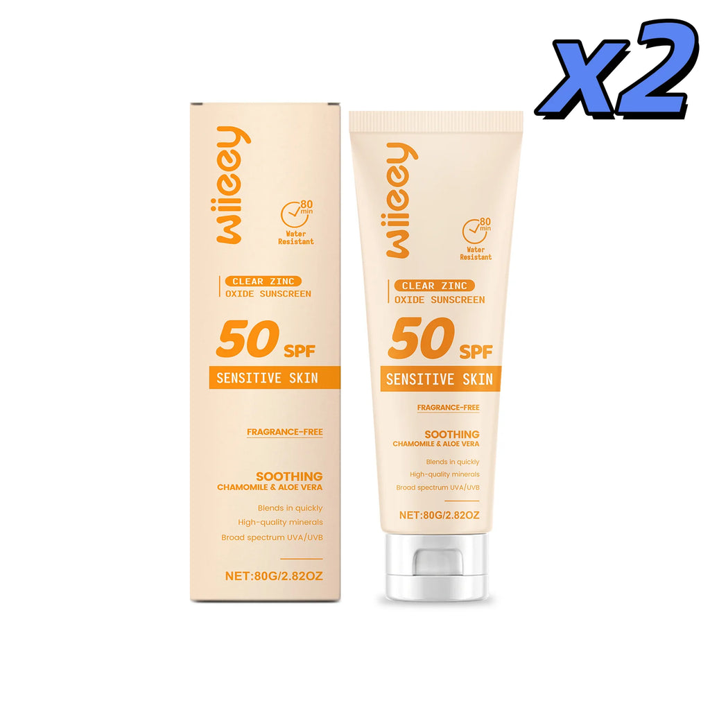 SPF 50+ Children Mild Sunscreen Cream Not Irritating Prevent UVA/UVB Sunburn Refresh Moisturize Nourish Children Sunscreen Cream Oasis Select 80g X 2pcs