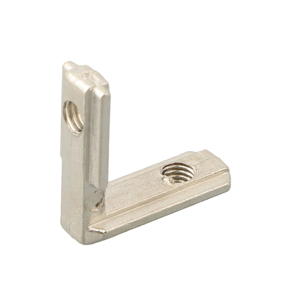 Set of 20 Zinc Alloy T Slot Corner Brackets for 2020 Aluminum Profiles with Nickel Plating for Rust Resistance and Use Oasis Select