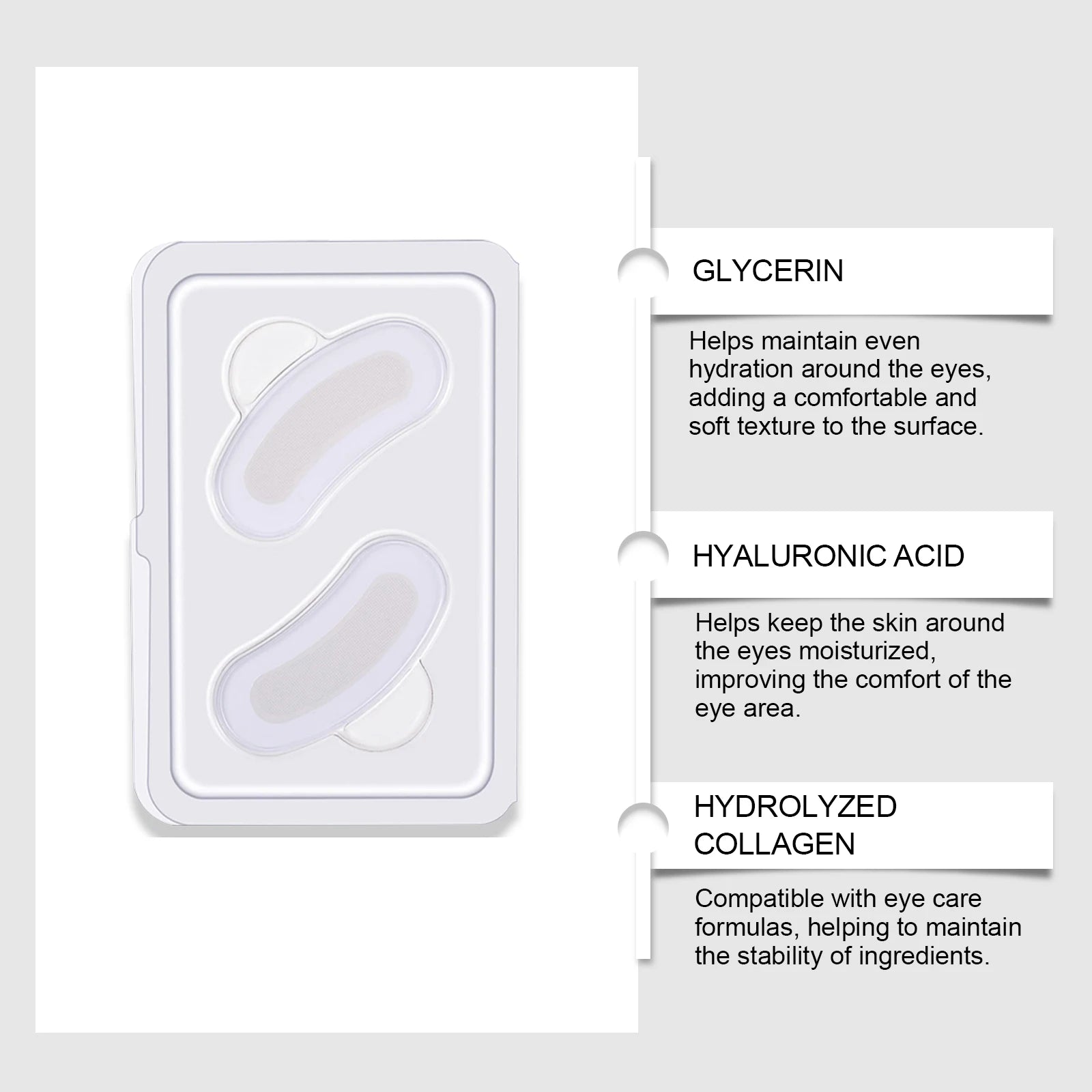 Hoygi Microneedle Eye Patches – Hyaluronic Acid Dark Circles Microneedle Eye Patches Oasis Select