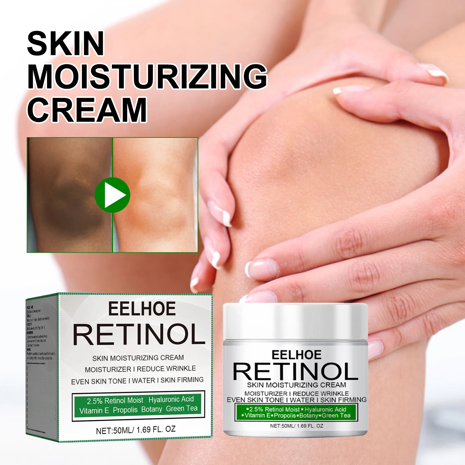 Retinol Whitening Cream for Dark Skin Knee Buttocks Underarm Butt Inner Brightening Private Part Remove Melanin Bleaching Cream Oasis Select