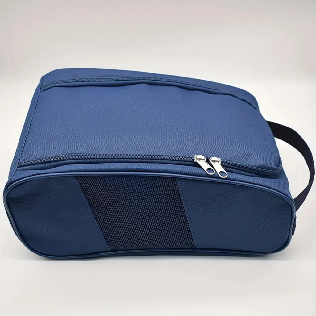 Portable Golf Shoe Bag Oxford Cloth Shoe Carrier Bags Breathable Lightweight Golf Handbag Dustproof Football Tennis Shoe Bag Oasis Select DEEP BLUE