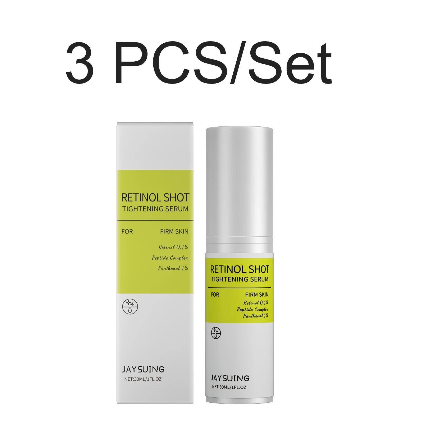 Retinol Firming Serum 30ml Anti Wrinkle Shrink Pores Sensitive Skin Brighten Relieve Dryness Hydrating Face Essence Nourishing Oasis Select 3 PCS