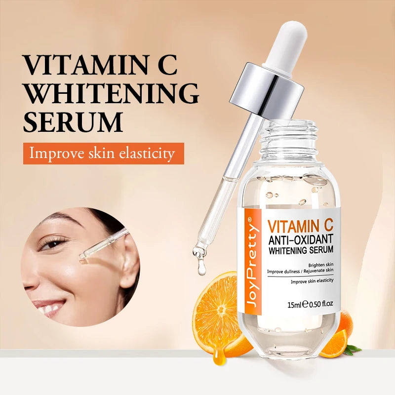 Vitamin C Face Whitening Serum Deep Moisturizing Removal Dark Spots Hyaluronic Acid Essence Anti Aging Facial Serum Skin Care Oasis Select