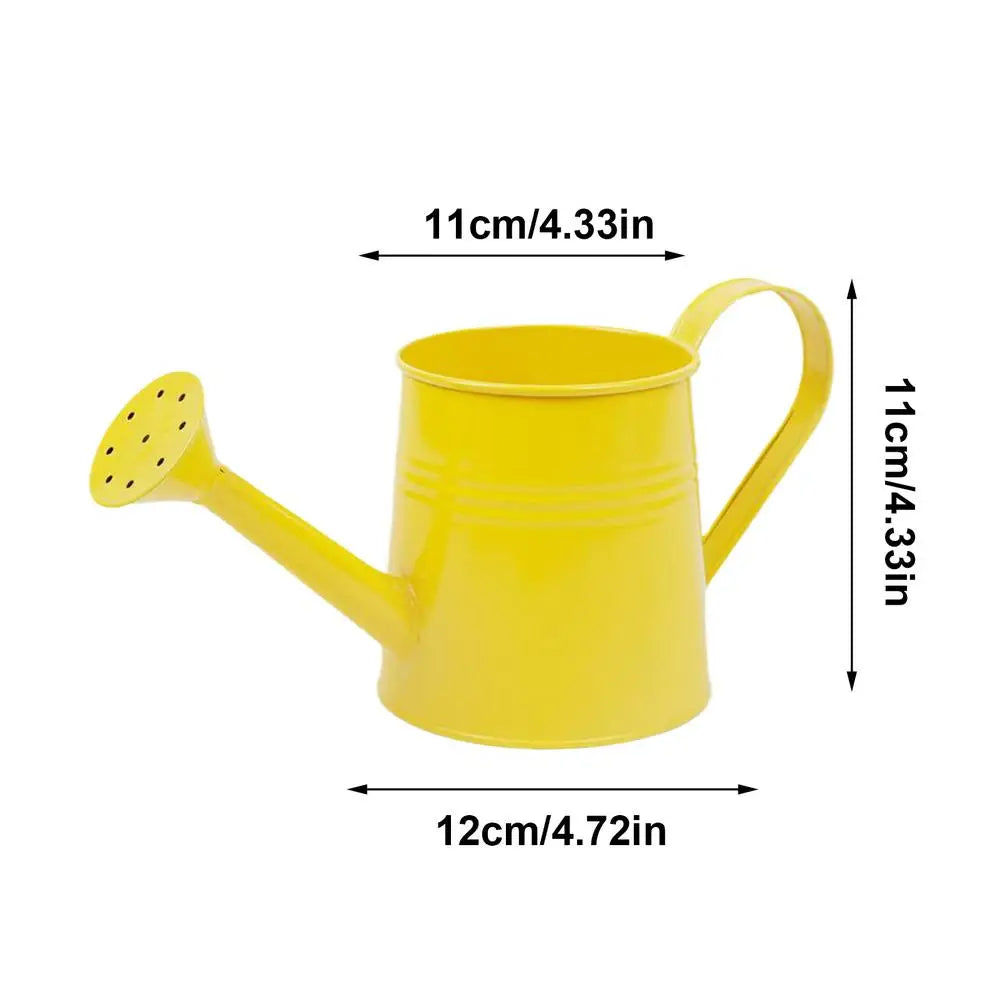 Small Watering Can For Indoor Plants 1L Long Spout Flower Watering Can Flower Arrangement Bucket Metal Planter Pot For Garden Oasis Select Yellow