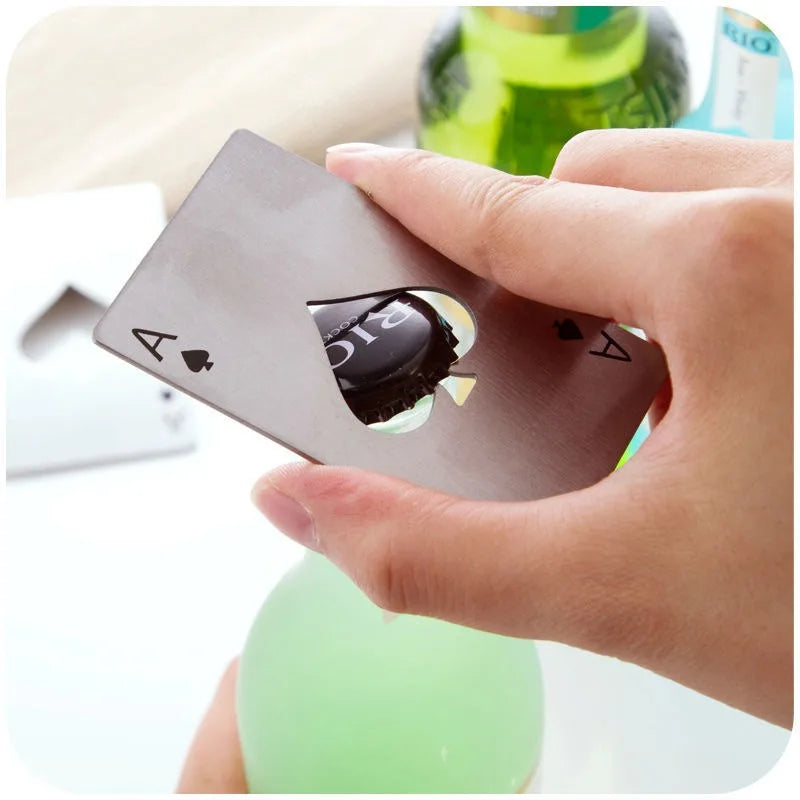 20PCS Playing Card Bottle Opener Beer bottle opener Automatic bottle opener Hotel Bars Wine Opener Kitchen Bar Can Opener Oasis Select