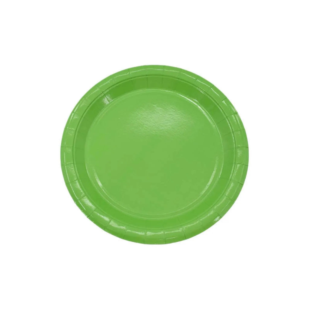 9-Inch Disposable Paper Plates Pack of 10 | Parties & Outdoor Disposable Paper Plates Oasis Select Green