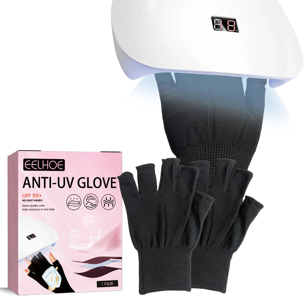UV Protection Gloves for Nail Art – Anti-Tanning UV Lamp