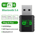 WiFi 6 AX900 Bluetooth 5.4 WiFi USB Adapter Wireless Network Card 2.4G&5GHz Wlan Receiver Signal Receiver For PC/Laptop Win10/11 Oasis Select 900M BT5.4