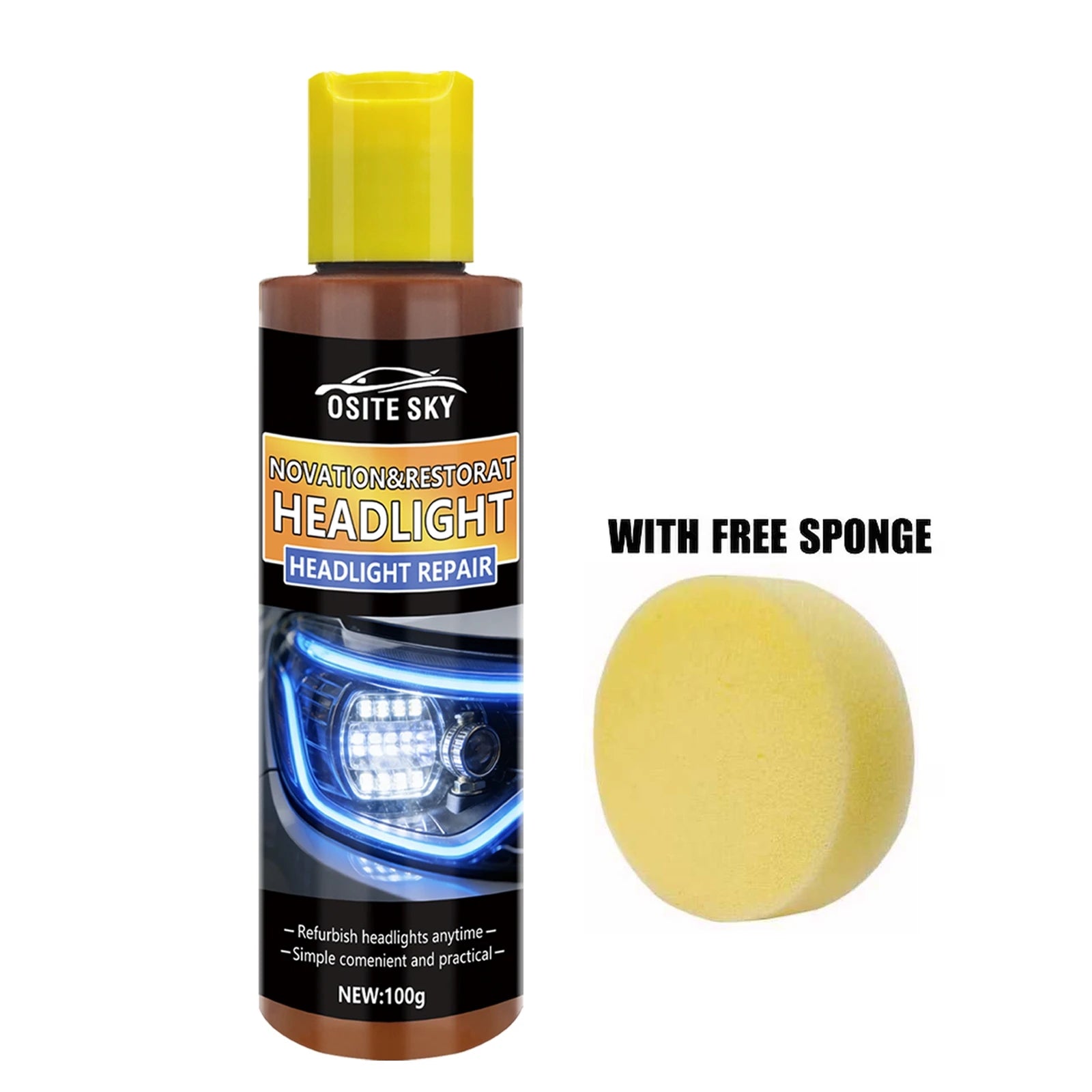 Car Headlight Lens Restoration Kit – Repair & Clarity Fluid Headlight Restoration Kit Oasis Select 1ppg 100ml 1