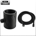 1PC 3D Printed Handheld Shower Head for Men High Pressure Spiral Nozzle Circular Massage Flushing Shower Head Accessories Oasis Select Black-1Set