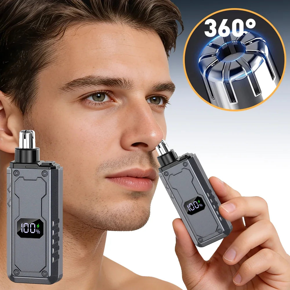 AFDEAL Electric Nose Hair Trimmer 12000RPM USB Rechargeable