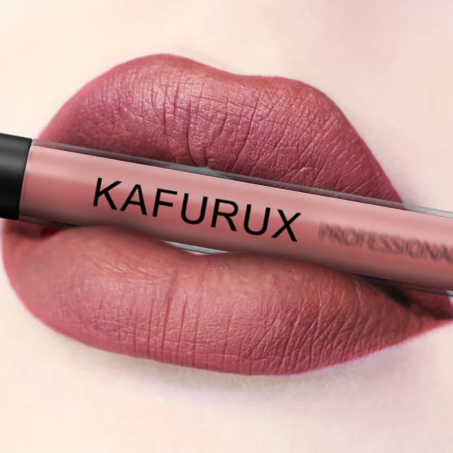 KAFURUX Matte Liquid Lipstick – Velvet, High Pigment, Waterproof