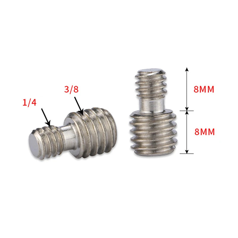 M6 1/4 Or 3/8 Male To Male Screw Mount Adapter For Camera Tripod Camera Photography Accessories Oasis Select B