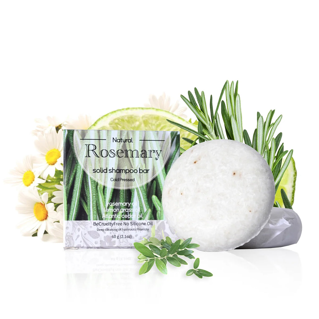 Rosemary Essential Oil Shampoo Soap Bar – 60g Natural Herb