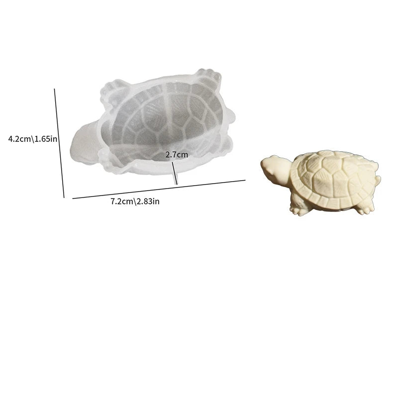 1pc 3D Sea Turtle Mold Candle Making Silicone Mould for DIY Craft Projects Office Home Decoration and Gift Idea for Beach Lovers Oasis Select Small