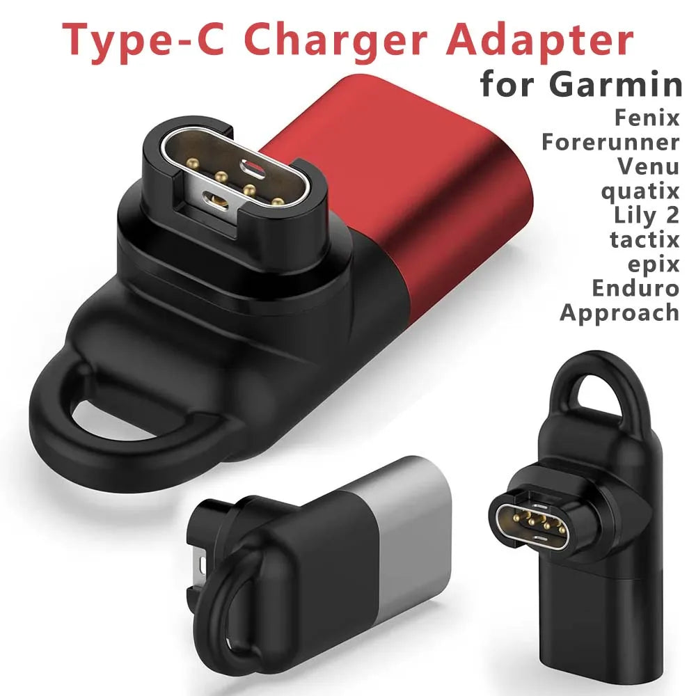 Type-C Charging Adapter for Garmin Fenix 7/6 & Forerunner Watch Charging Adapter Oasis Select