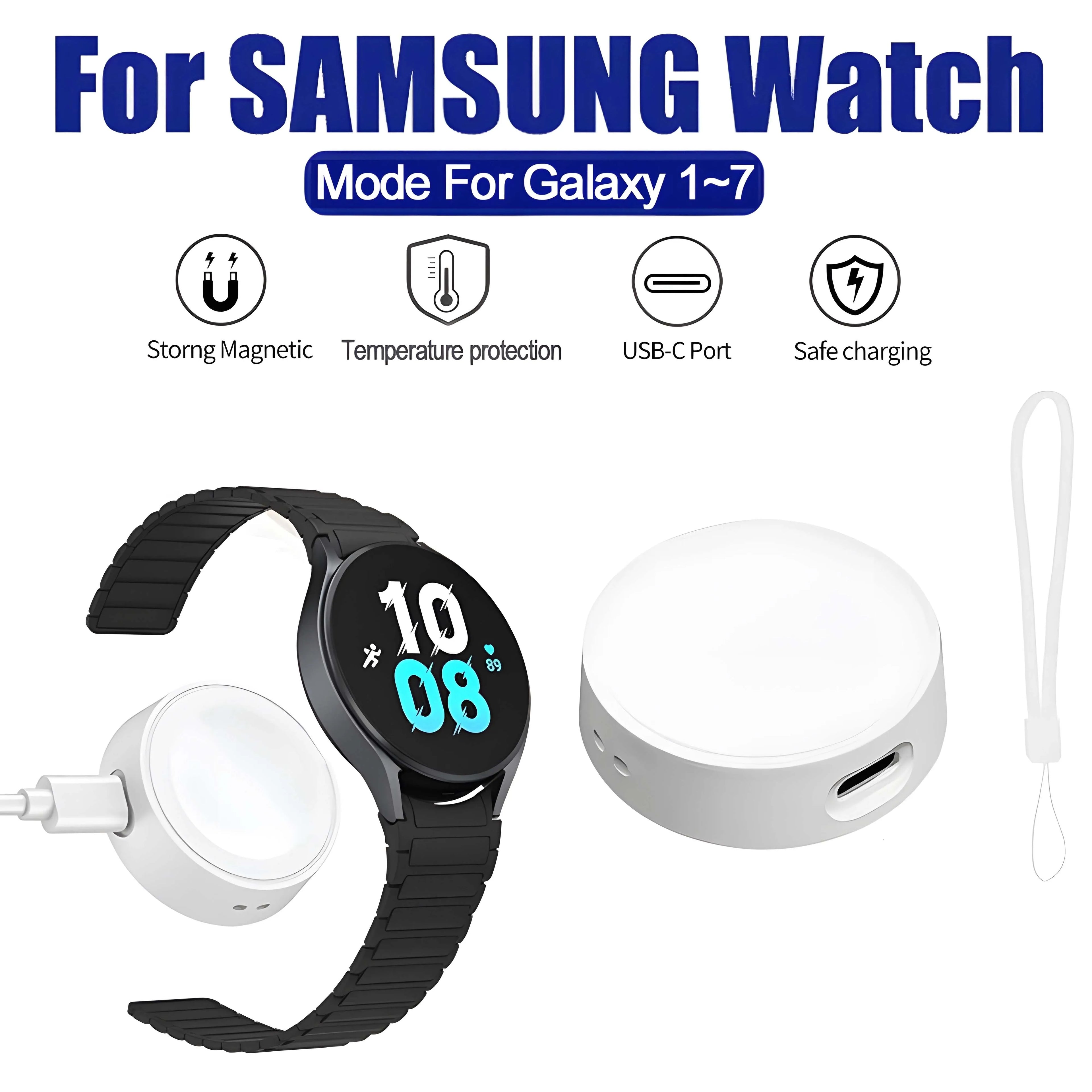 Samsung Galaxy Watch Wireless Charging Dock Keychain Type-C Smartwatch Charger Oasis Select