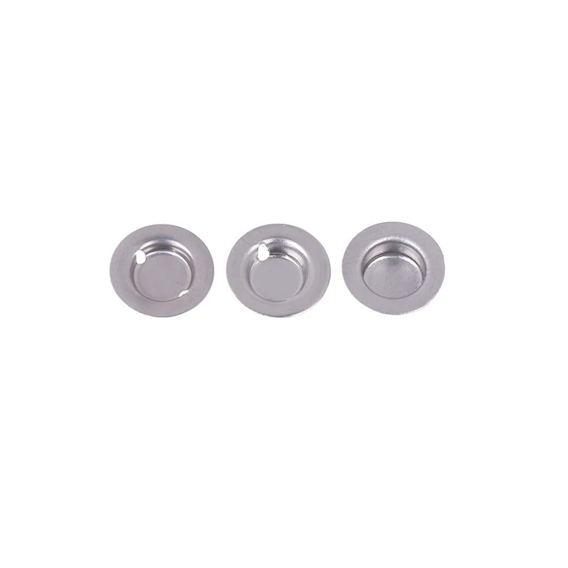100pcs/lot 18650 Battery Flat Head To Change The Tip Cap 18650 Lithium Battery Positive Spot Welding Tip Cap Battery Accessories Oasis Select