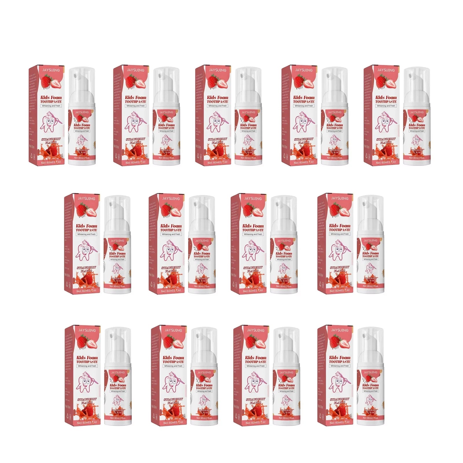 Kids Foam Toothpaste – Whitening, Stain Removal & Gum Care Kids Foam Toothpaste Oasis Select strawberryx13pcs