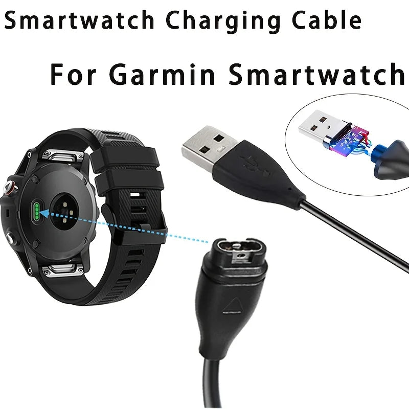 Garmin Watch Charger Cable – Fenix 7/6/5, Vivoactive, Instinct Smartwatch Charger Cable Oasis Select