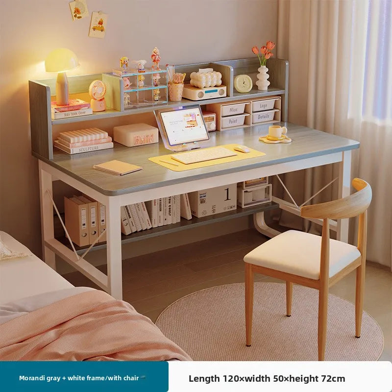 Desk bookshelf integrated student writing desk simple office desk and chair combination computer desk Oasis Select