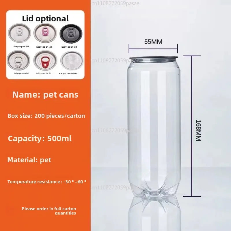 Sealed Stainless Steel Beverage Can with Lid – Milk Tea & Coffee