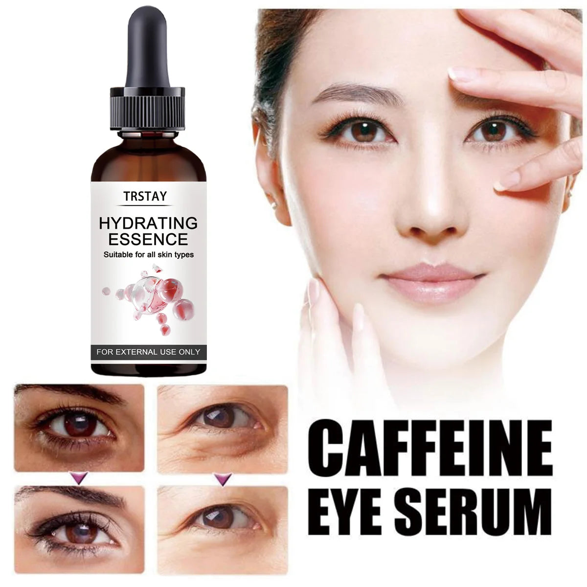 TRSTAY Caffeine Eye Oil – Moisturizing, Brightening Under-Eye Care