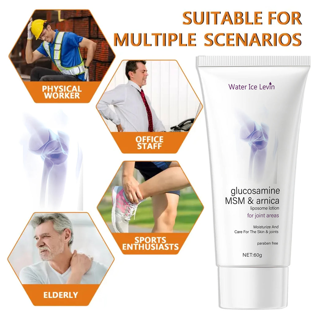 Glucosamine MSM & Arnica Joint Cream – Liposome Lotion 60g Joint Moisturizing Cream Oasis Select