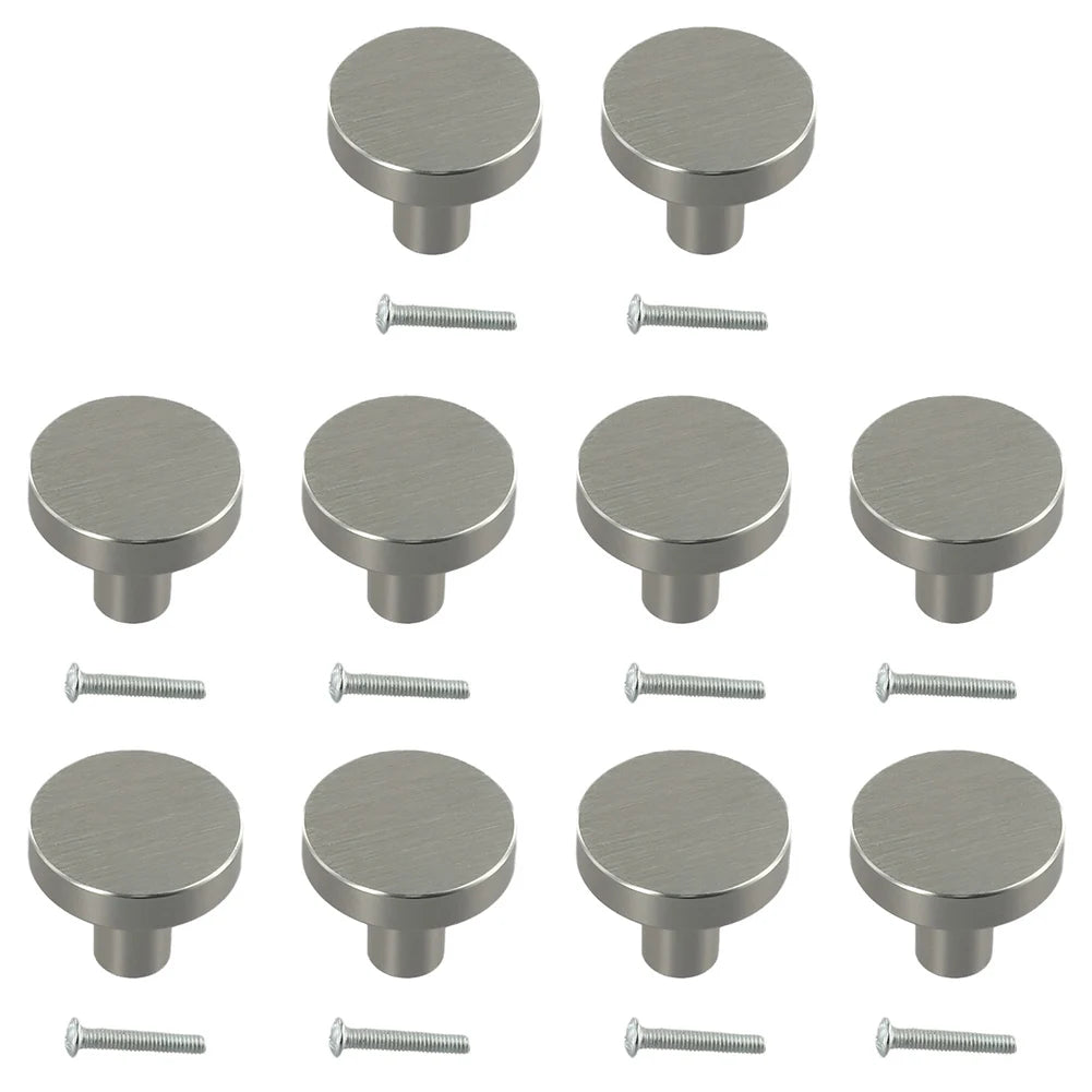 4/10pcs Cabinet Knobs Dresser Knobs Single Hole Round Handle Kitchen Cupboard Door Furniture Hardware Oasis Select 10PCS