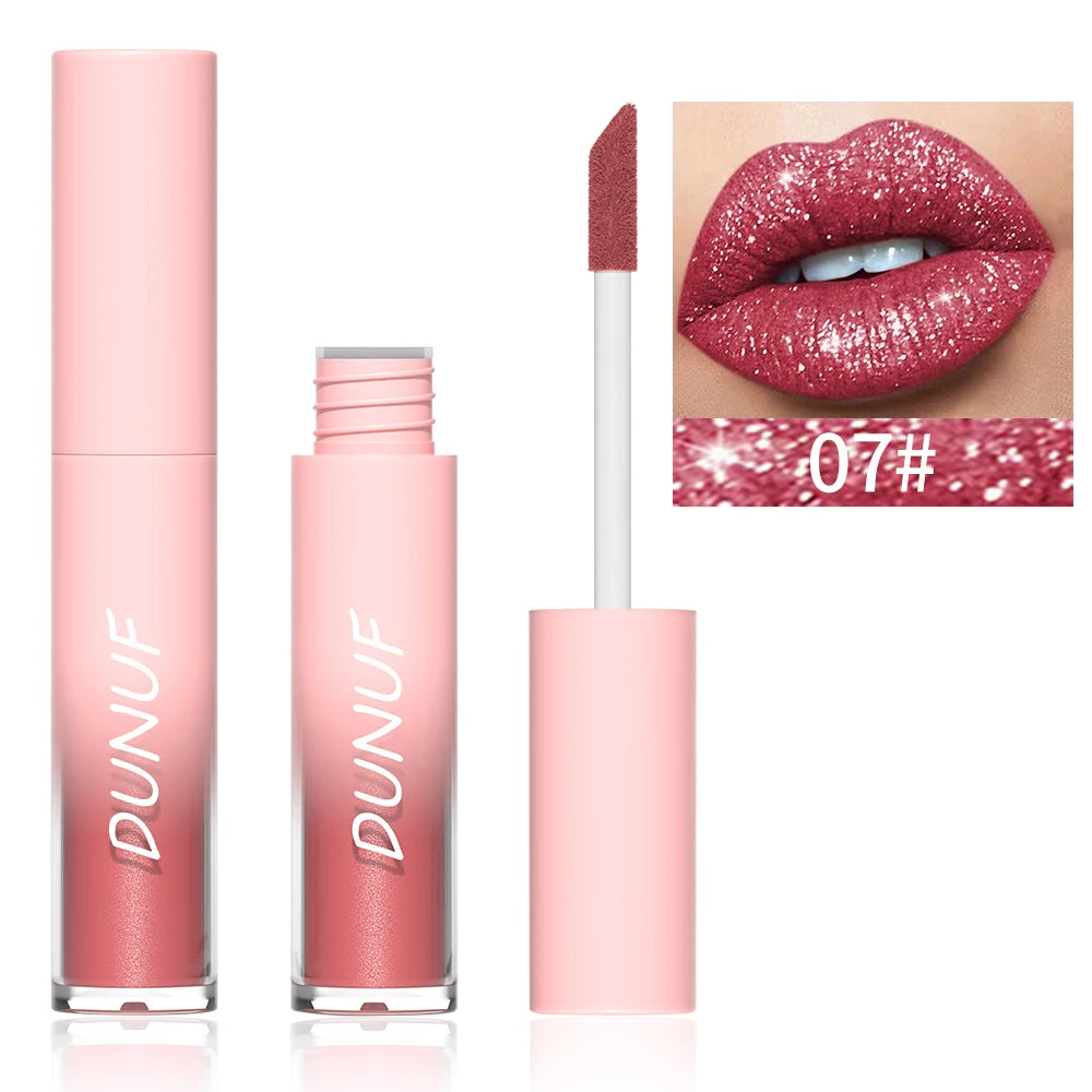 1pcs Pearlescent Lipstick - Waterproof Long-Lasting Lip Gloss Easy to Paint Exquisite Gift Stage Makeup Daily Makeup Universal Oasis Select 07