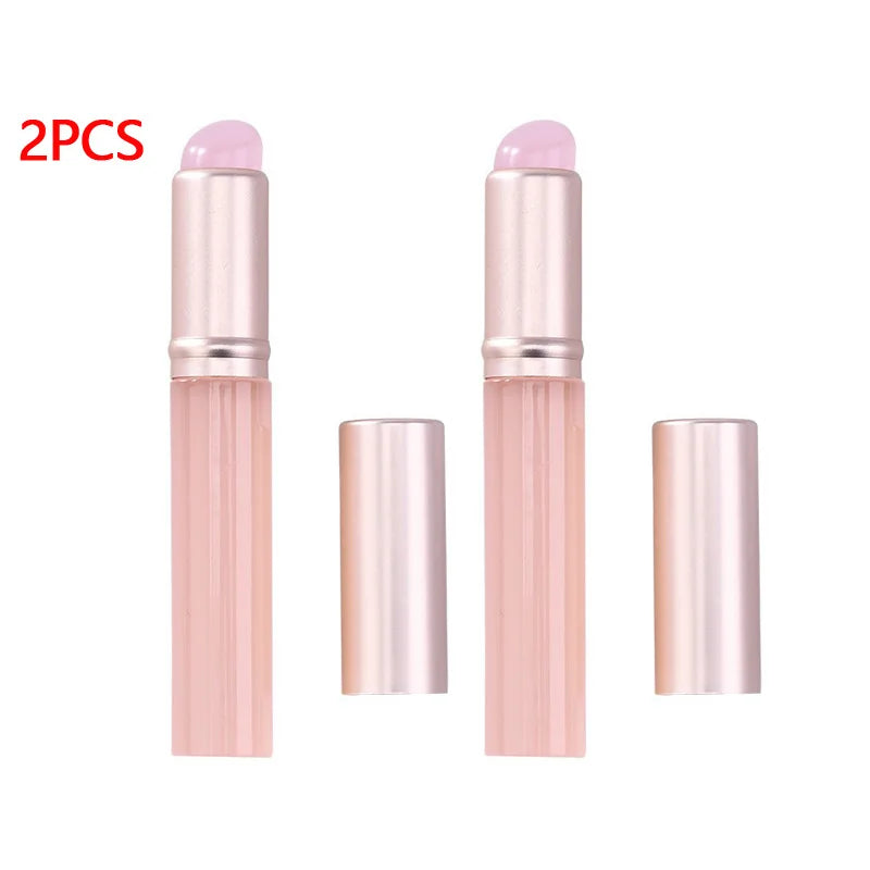Nail Art Silicone Brush Reusable Mirror Powder Pigment Applying Manicure Tool Gradient Effect Nail Arts Silicone Applicator Oasis Select 2PCS-02