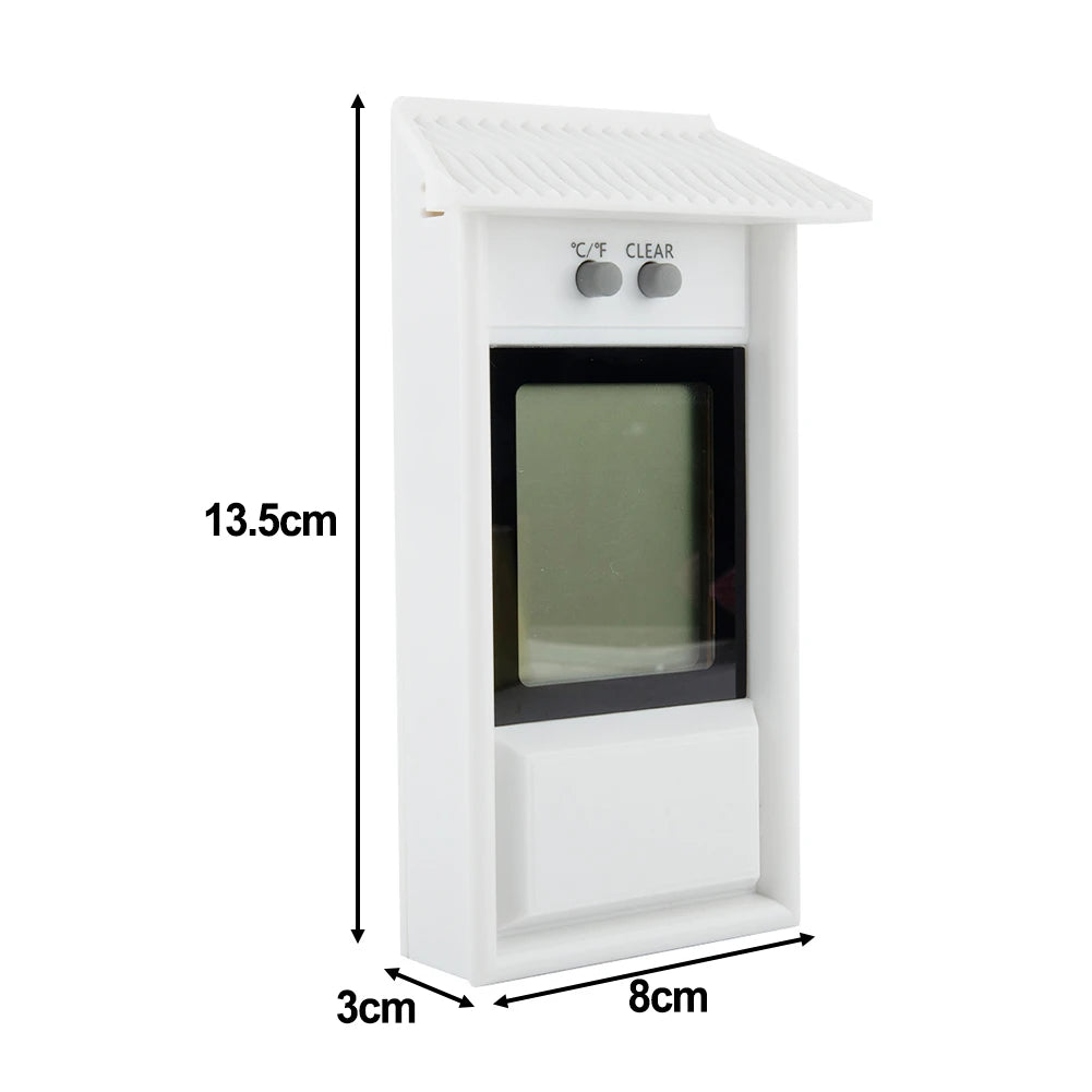 Digital Thermometer Display Max Min Greenhouse Garden Indoor Outdoor Wall Room Waterproof Wall Mounted Oasis Select