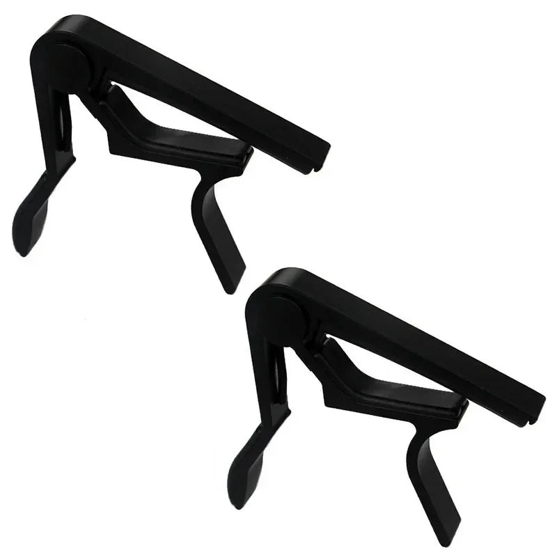 1/2pcs Universal Aluminium Alloy Guitar Capo - Lightweight & Durable Quick-Change Capo For Acoustic Electric And Classic Guitars Oasis Select Black 2pcs