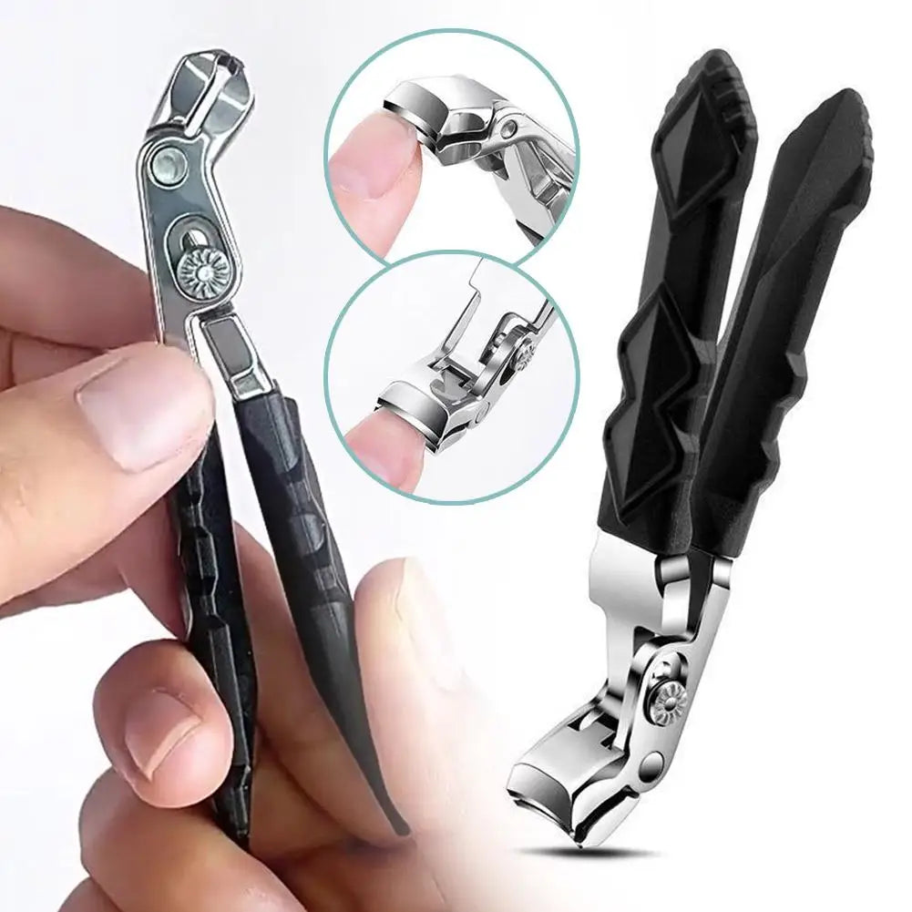 Anti-Splash Nail Clippers – Sharp Steel Manicure Tool
