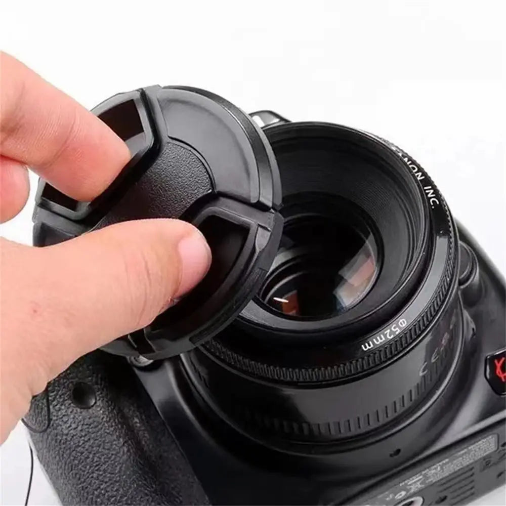 Snap-on Camera Front Lens Cap Cover Protector 37 40.5 43 46 49 52 55 58 62 67 72 77 82 MM for Can Leica Nikon Len Cap Olypums Oasis Select