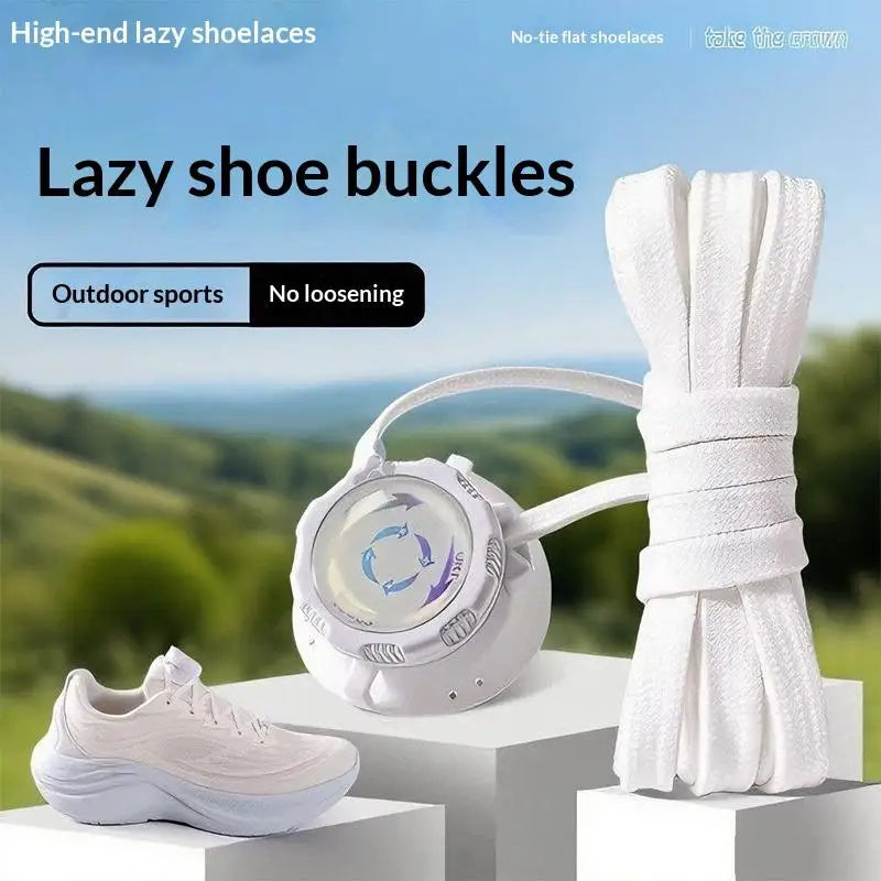 1 Pair Of No-Tie Sport Locks - Rotating Buckles For Thick Laces, Quick Fasten Unisex For Outdoor & Athletic Shoes Oasis Select
