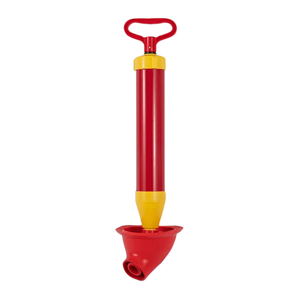 Bathroom Toilet Clog Remover Plunger Vacuum Pump Plunger Manual High Pressure Household Toilet Clog Remover Suction Plunger Oasis Select Red