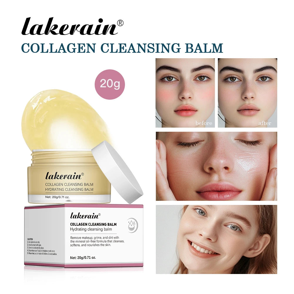 Lakerain Cleansing Balm Deep Cleansing Hydrating Softening And Nourishing Skin Gently Remove Facial Makeup Cleanser Balm Oasis Select