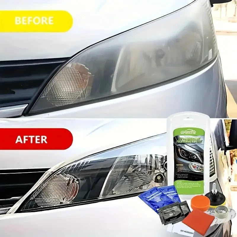 Car Headlight Restoration & Polishing Kit – Cleaning Cream