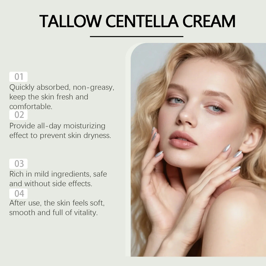 OceAura Whipped Tallow Centella Cream – Dry & Sensitive Skin Whipped Tallow Cream Oasis Select