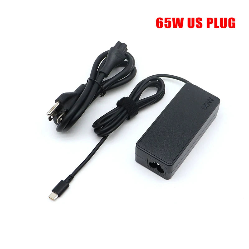 65W 20V 3.25A TYPE C Laptop Charger Adapted For Lenovo ThinkPad Hp Yoga Dell ASUS Fast Power Supply Adapters USB C Interface Oasis Select 65W US PLUG