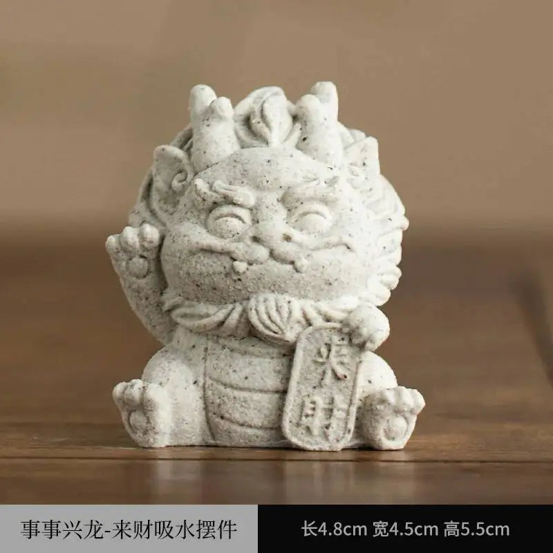 Water-Absorbing Tea Pet Quick-Drying Dragon Year Ornament Lion Dance Tea Table Tea Play Чаепитие Oasis Select 1