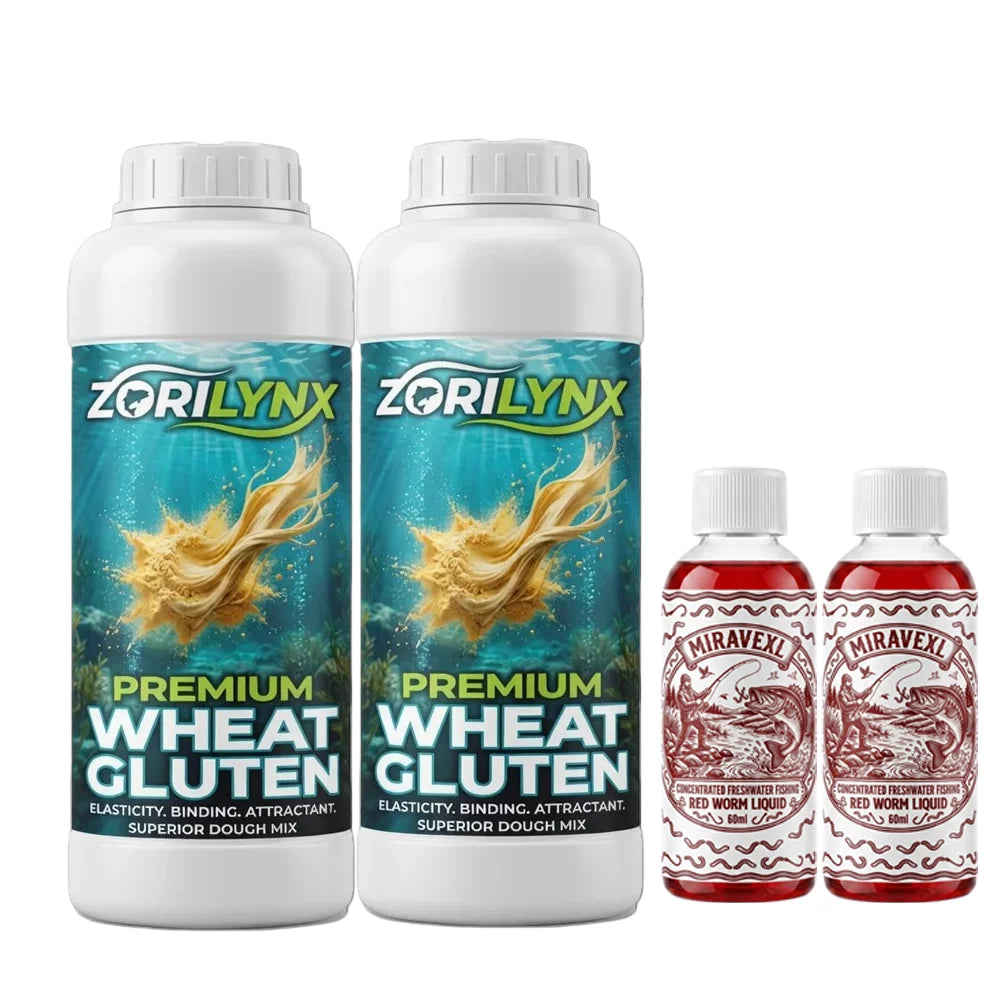 Bloodworm Liquid Fishing Bait Attractant Scent and Wheat Protein Drawing Powder Lure Additive Carp Coarse Tackle Accessories Set Oasis Select 500g-120ml-set