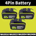 For 20V WORX Replacement Lithium-ion Battery 6000/8000mAh for WA3551 WA3551.1 WA3553 WA3641 WX373 Rechargeable Battery Tool Oasis Select B-4Pin-6.0Ah-3pcs