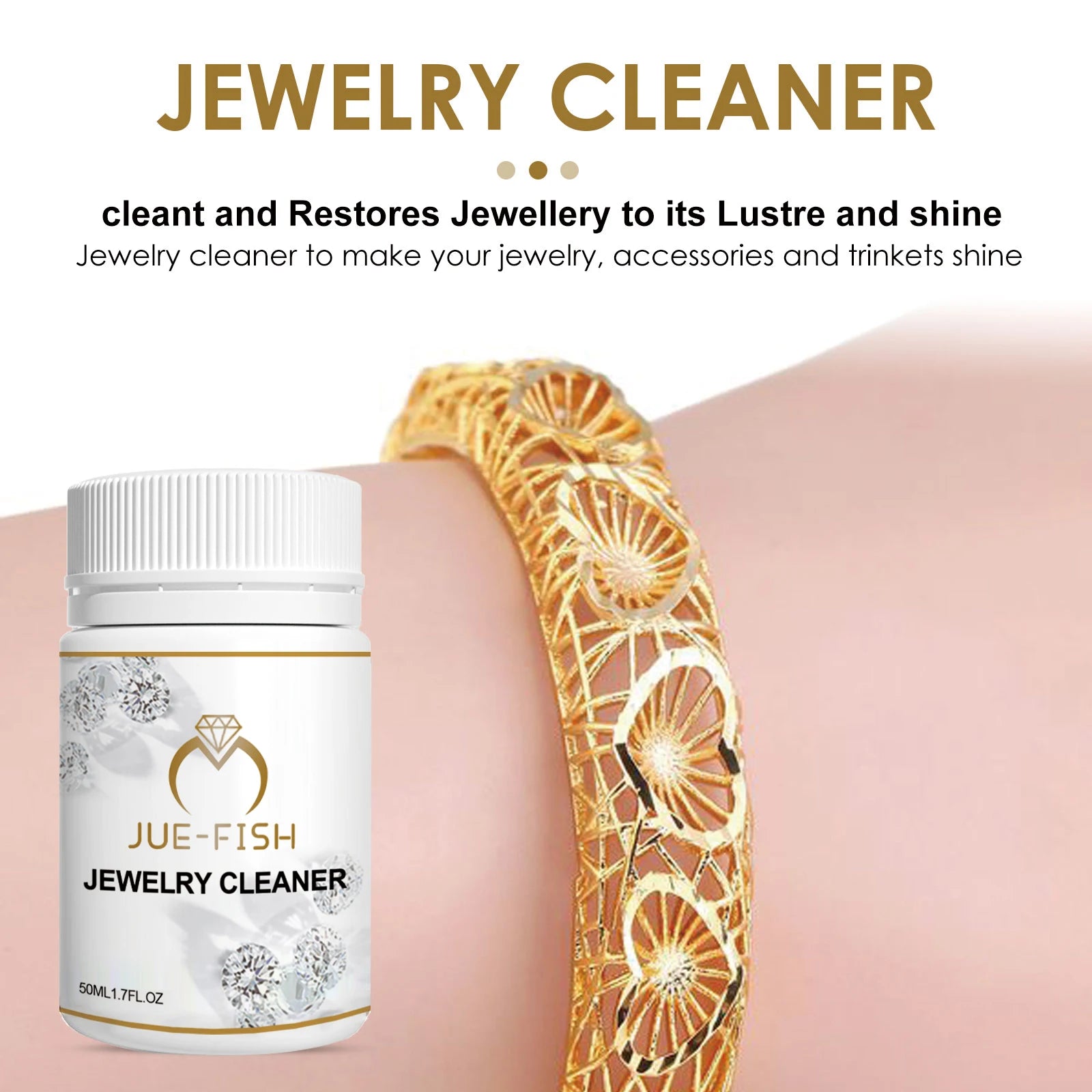 Jewellery Cleaning Solution Jewelry, Diamonds, Jewelry, Metal Cleaning Rust Removal Quick Cleaning Not Damage Jewelry Care 50ml Oasis Select