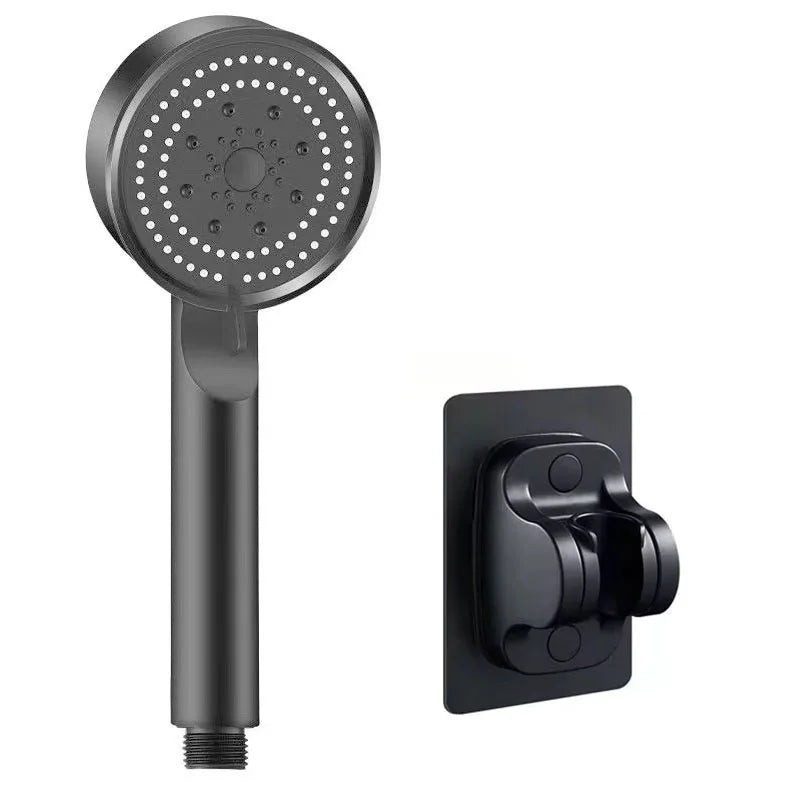Showerhead bathroom portable heads showers showerhead common interface replete for shower accessories five modes multi color Oasis Select Black A suit A