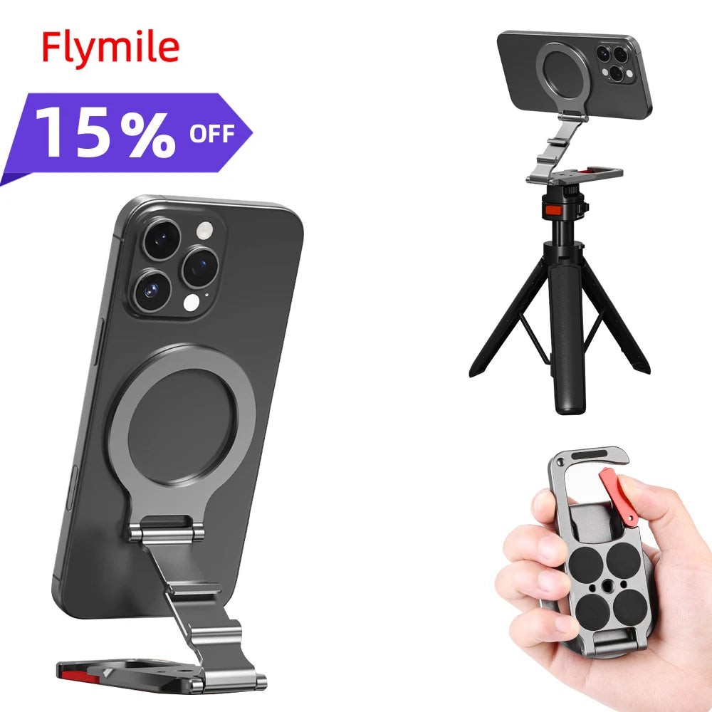 Flymile Magnetic Carabiner Phone Mount | MagSafe iPhone 17–14
