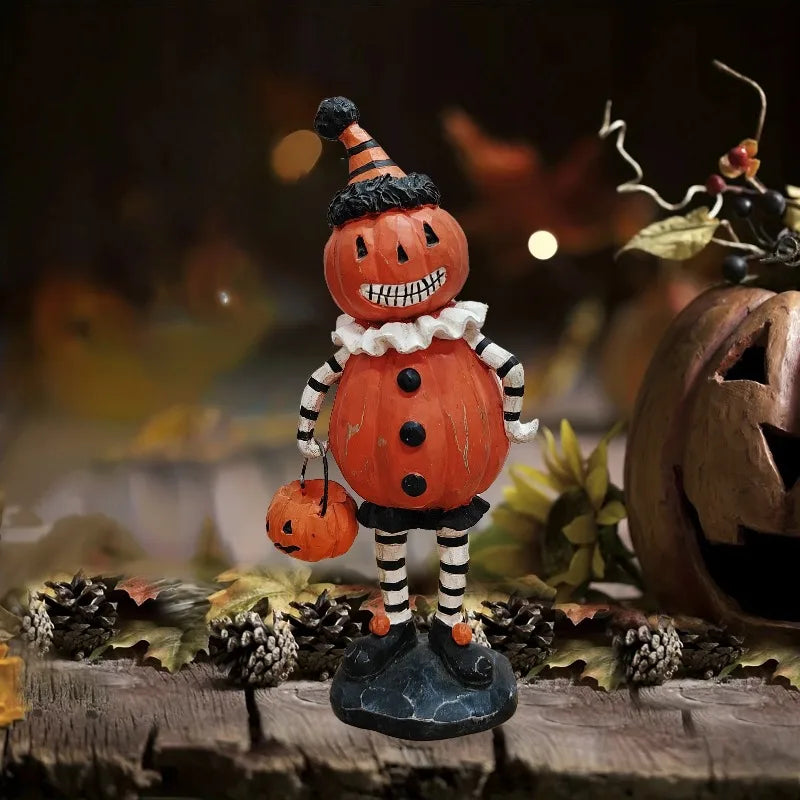Halloween pumpkin / owl / black cat figurine ornaments, suitable for Halloween decoration and autumn home decoration Oasis Select